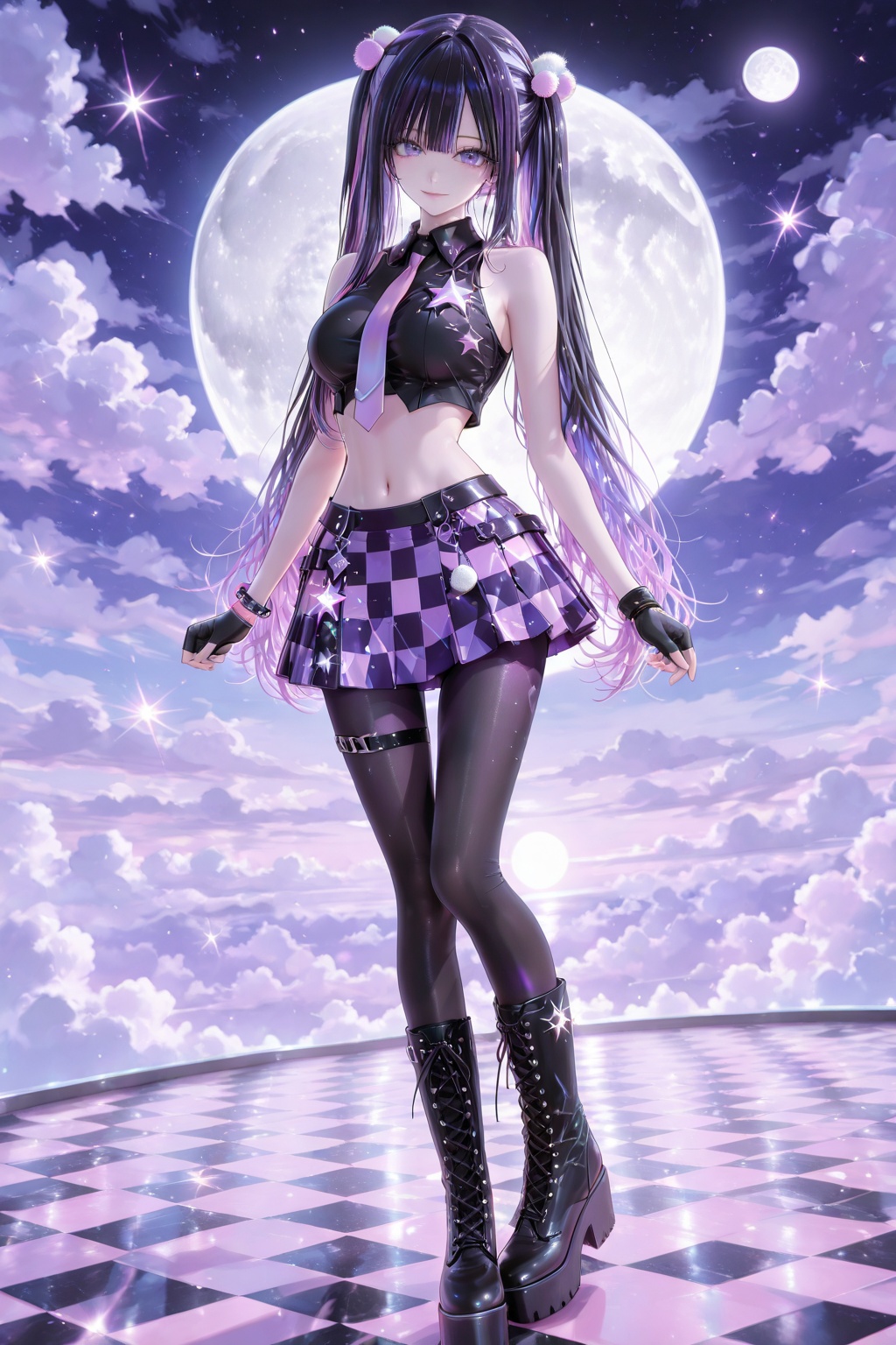 A single girl,  solo,  long hair on Tensor.Art