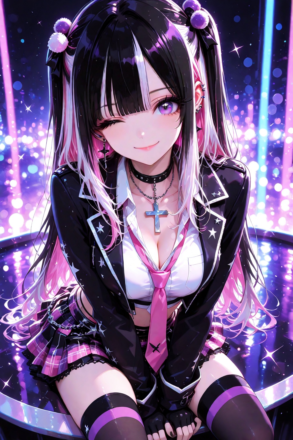Mai Kanno,  long hair,  chest area on Tensor.Art