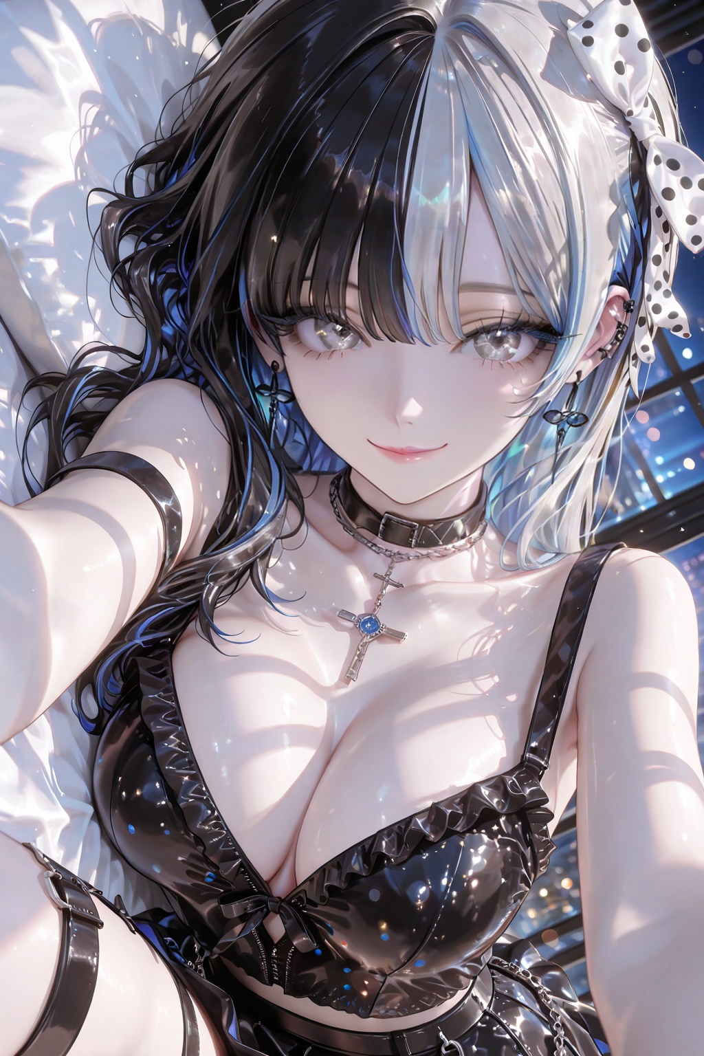 //Character: Rin Akenomiya,  solo,  large eyes on Tensor.Art