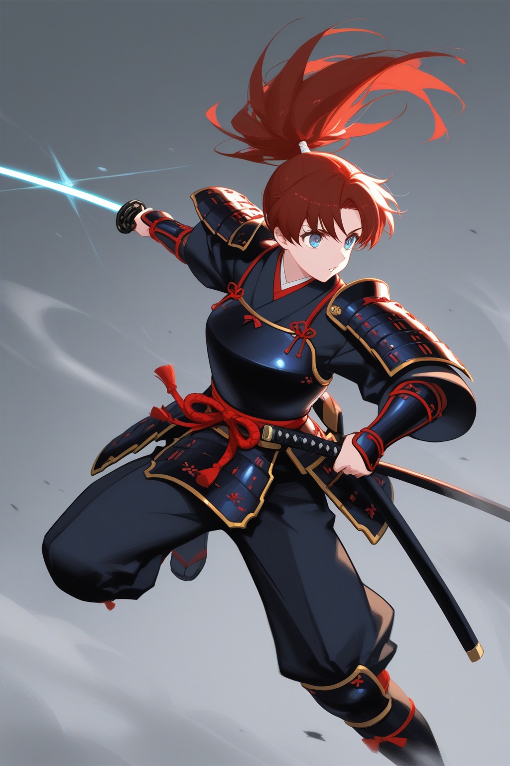 1girl,  solo,  red hair on Tensor.Art