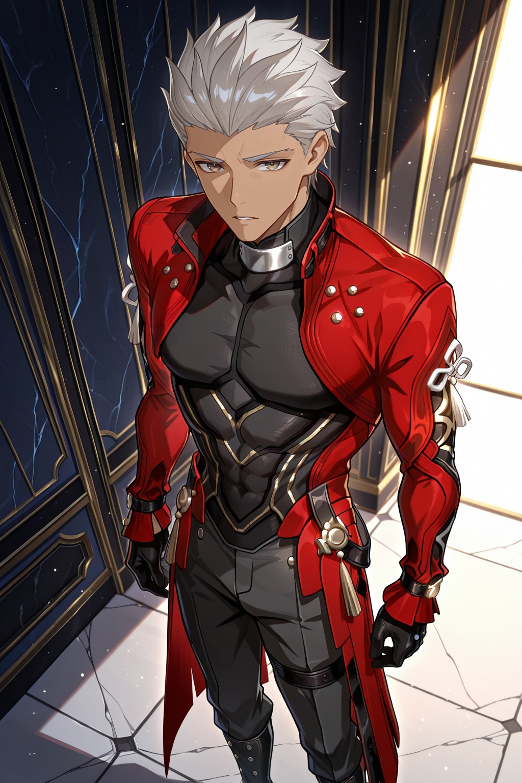 male focus,  1boy,  archer \(honkai: star rail\) \(fate\) on Tensor.Art