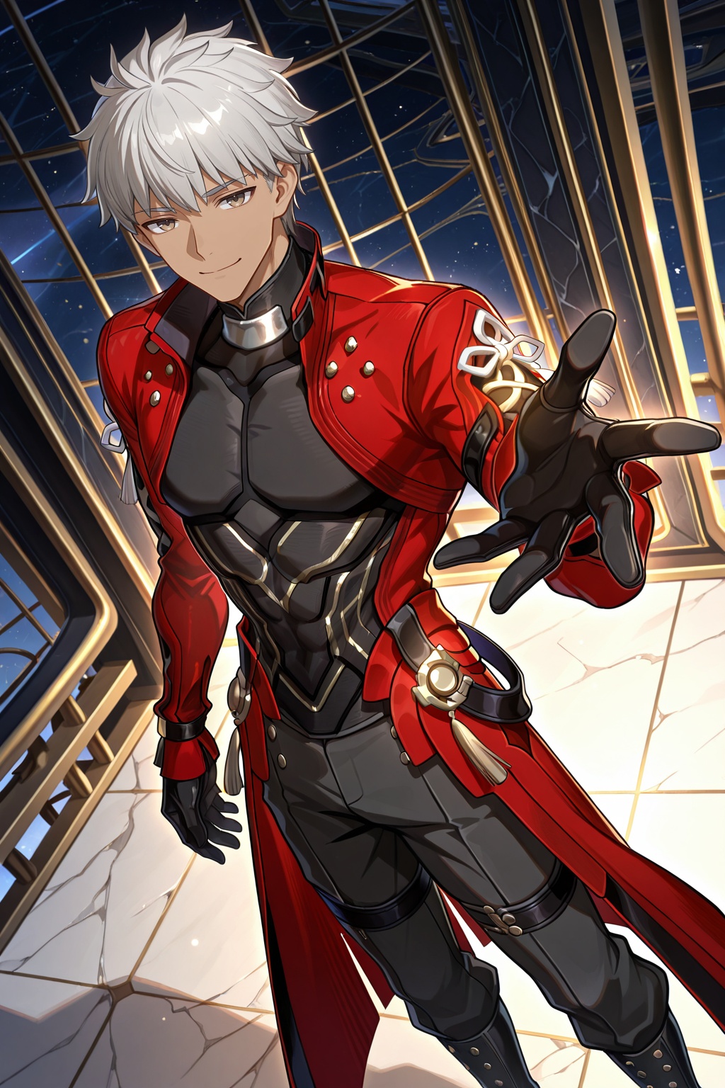 male focus,  1boy,  archer \(honkai: star rail\) \(fate\) on Tensor.Art