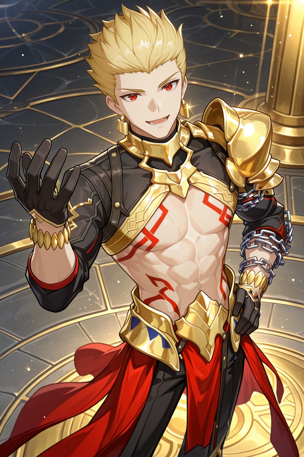 male focus,  1boy,  gilgamesh \(honkai: star rail\) \(fate\) on Tensor.Art
