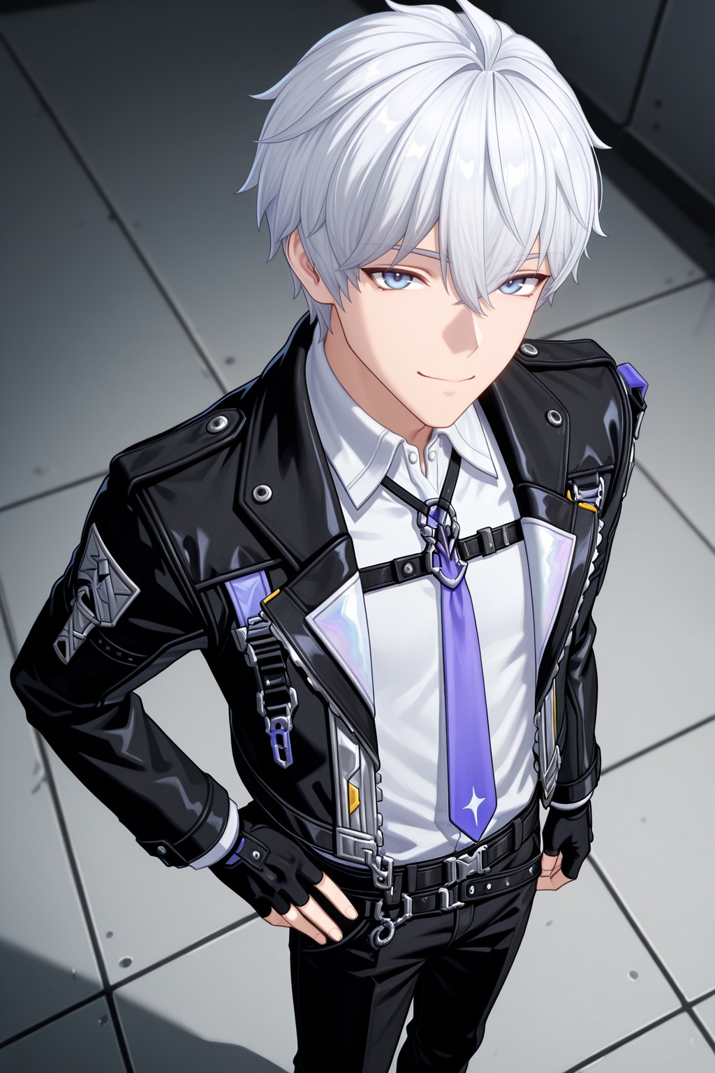 male focus,  1boy,  male esper zero \(nte\) on Tensor.Art