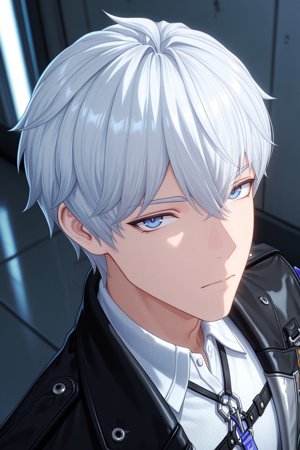 male focus,  1boy,  male esper zero \(nte\) on Tensor.Art
