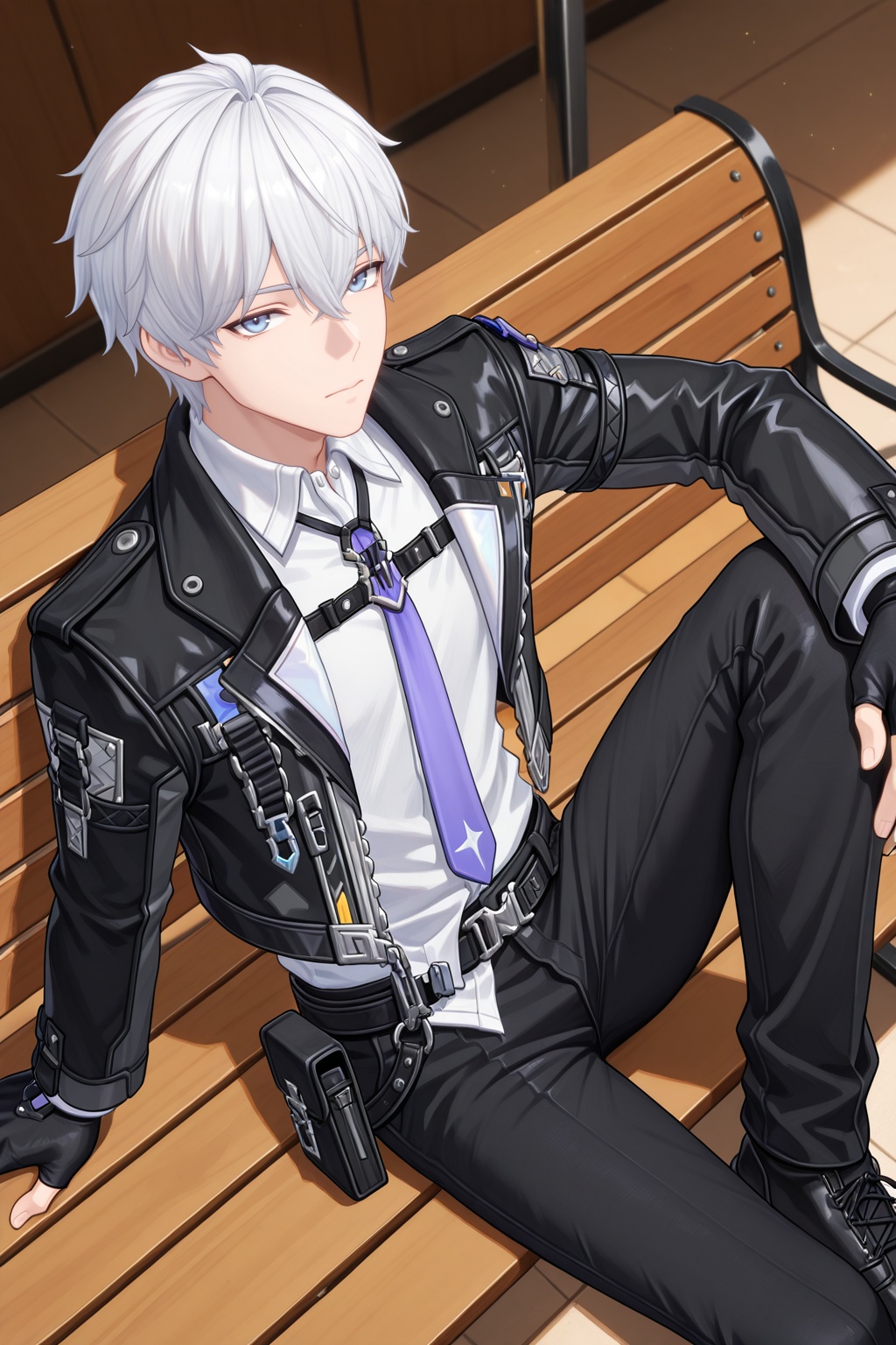 male focus,  1boy,  male esper zero \(nte\) on Tensor.Art