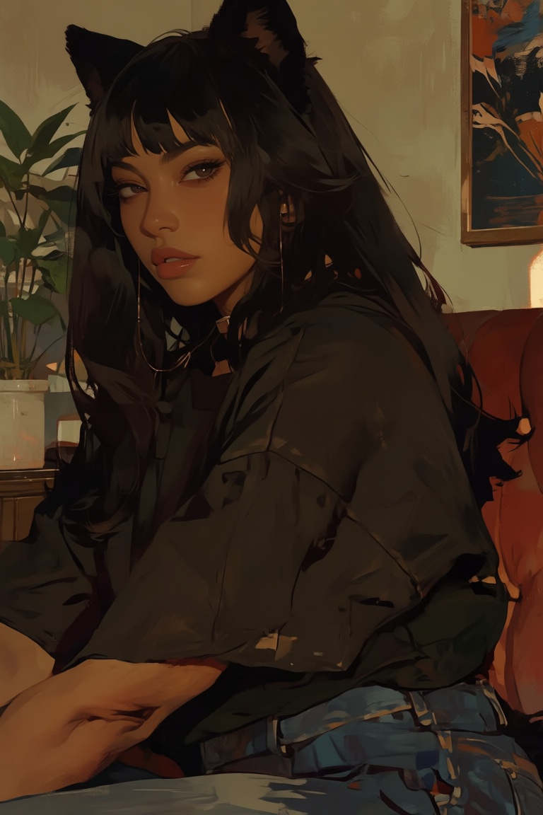 1girl,  solo,  long hair on Tensor.Art
