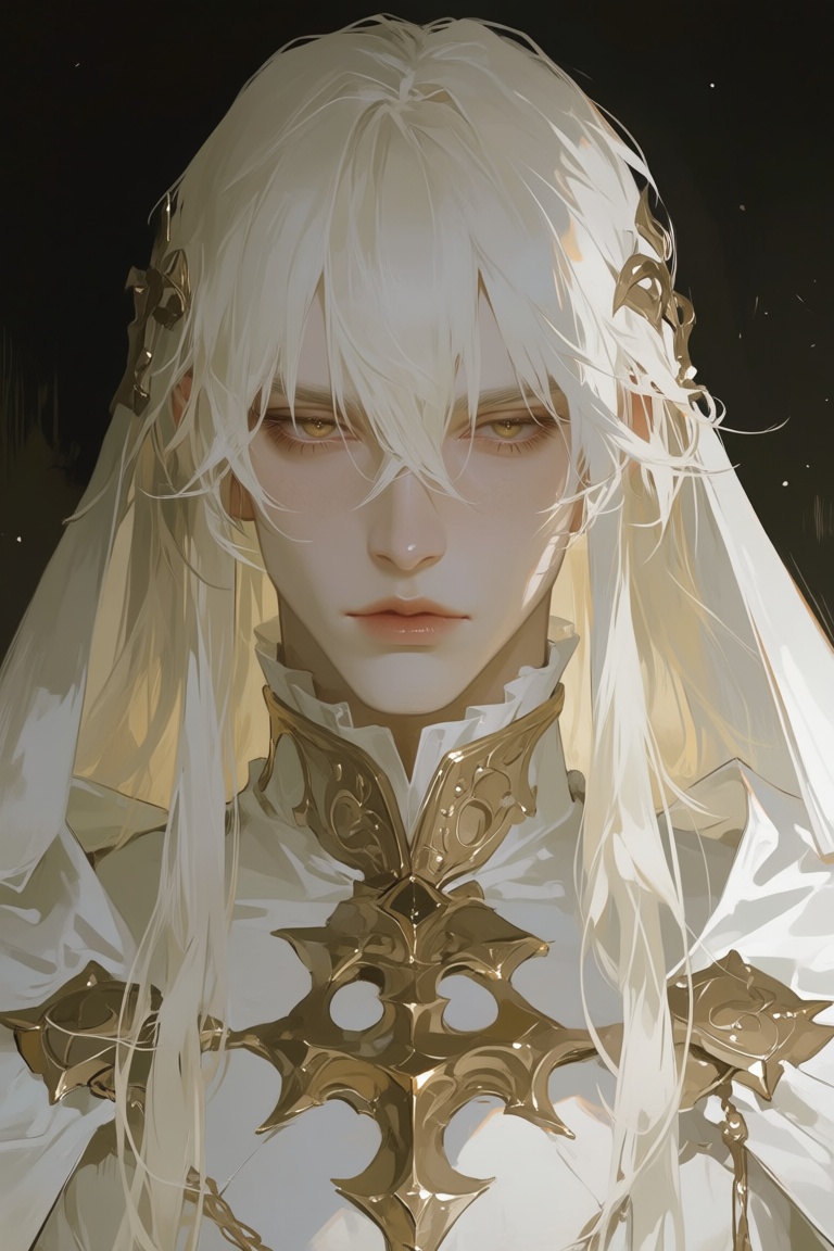 solo,  blonde hair,  1boy on Tensor.Art