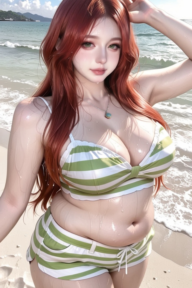 1 girl,  ((Chubby_girl)),  (Green_eyes) on Tensor.Art