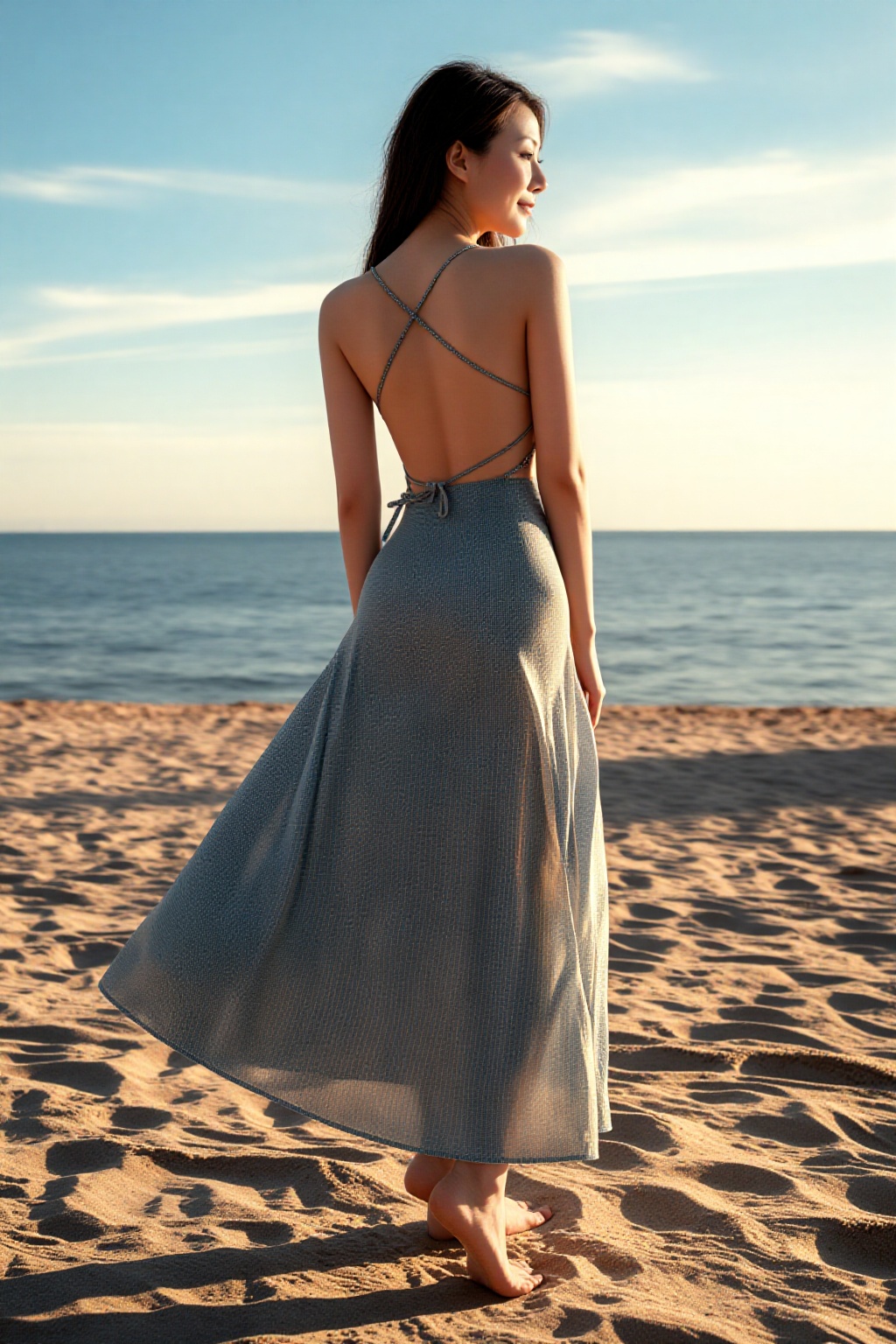 1girl,  solo,  back view by SUNSHINE on Tensor.Art