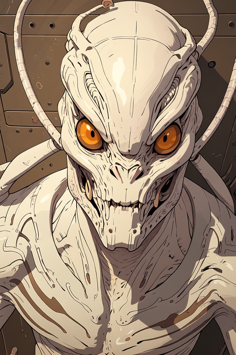 Rtoon,  full body,  alien-humanoid hybrid on Tensor.Art