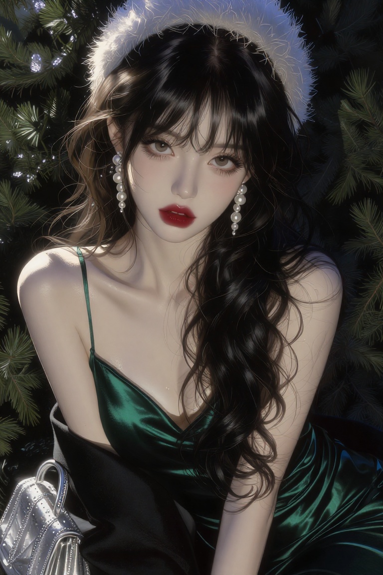 (Highly refined art style) 1female,  solo,  semi realistic young woman on Tensor.Art
