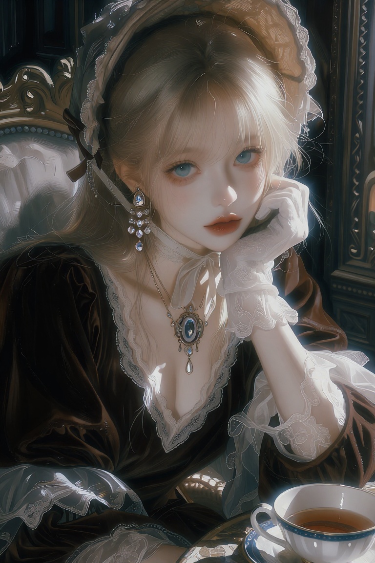 (Highly refined art style) 1female,  solo,  semi realistic young woman on Tensor.Art