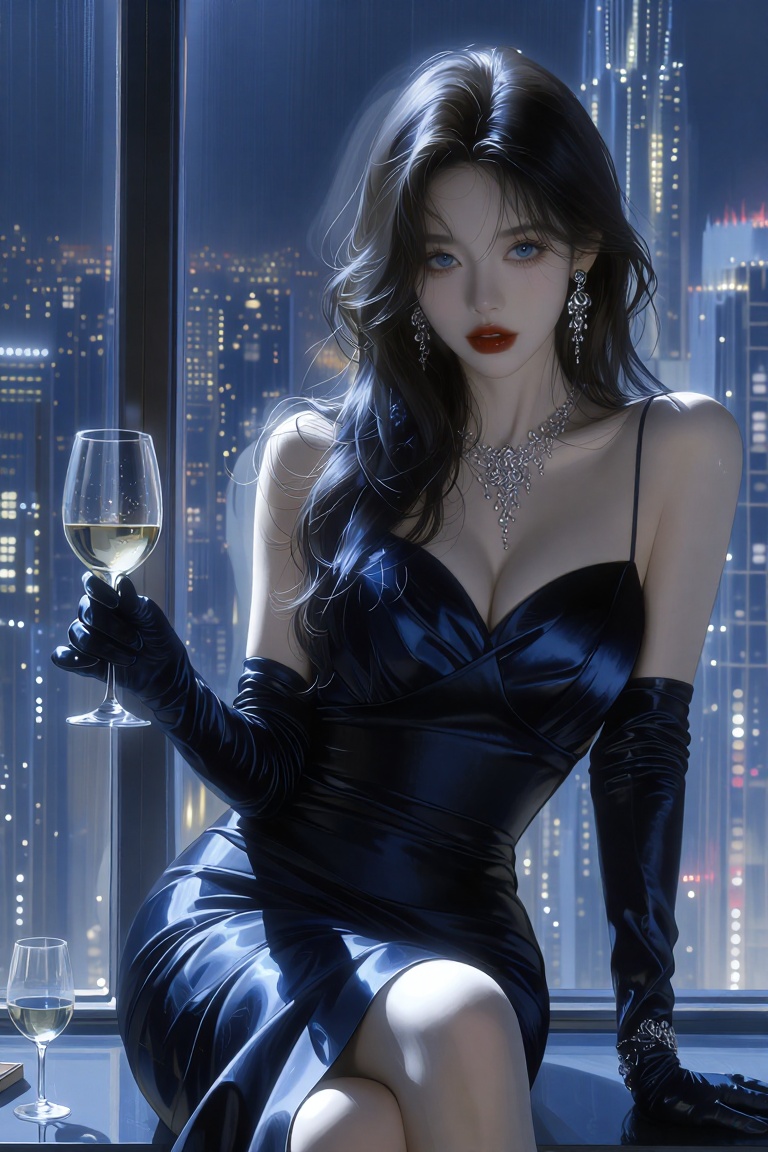(Highly refined art style) 1female,  solo,  semi realistic young woman on Tensor.Art