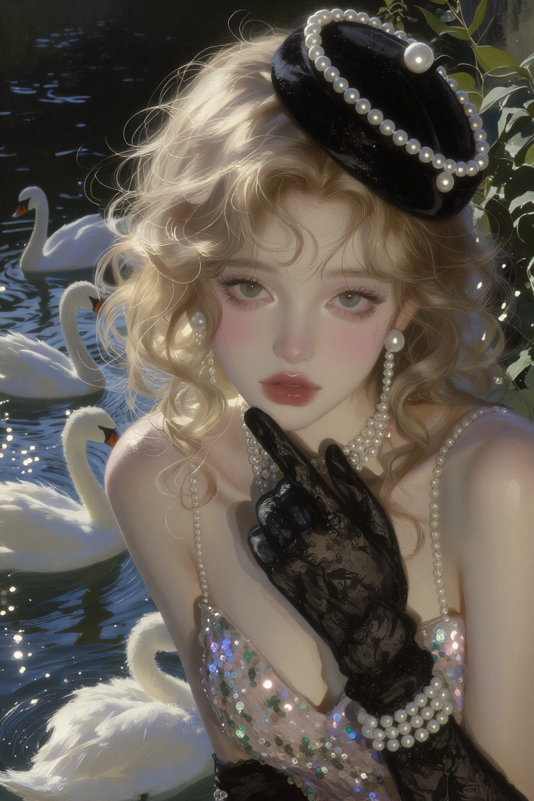 (Highly refined art style) 1female,  solo,  semi realistic young woman on Tensor.Art