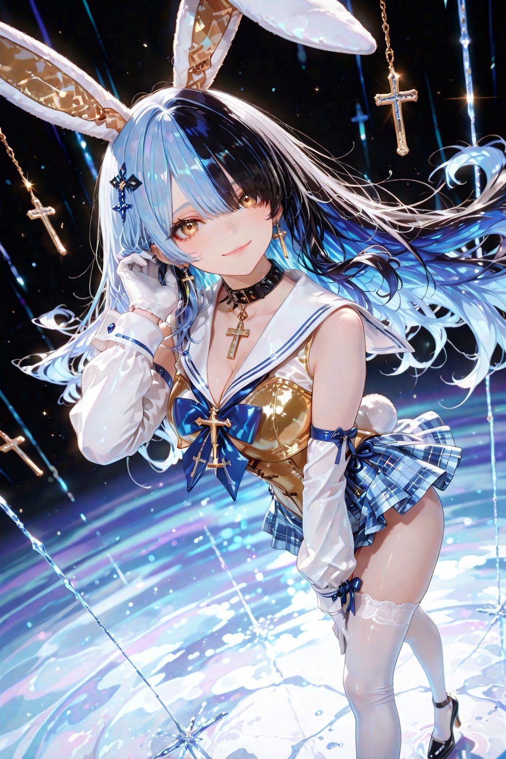 Yukino,  anime girl,  golden eyes on Tensor.Art