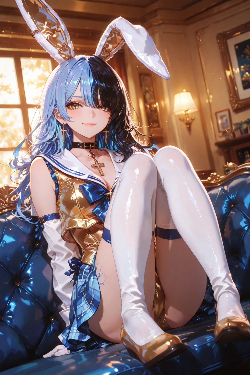 Yukino,  anime-style girl,  golden eyes on Tensor.Art