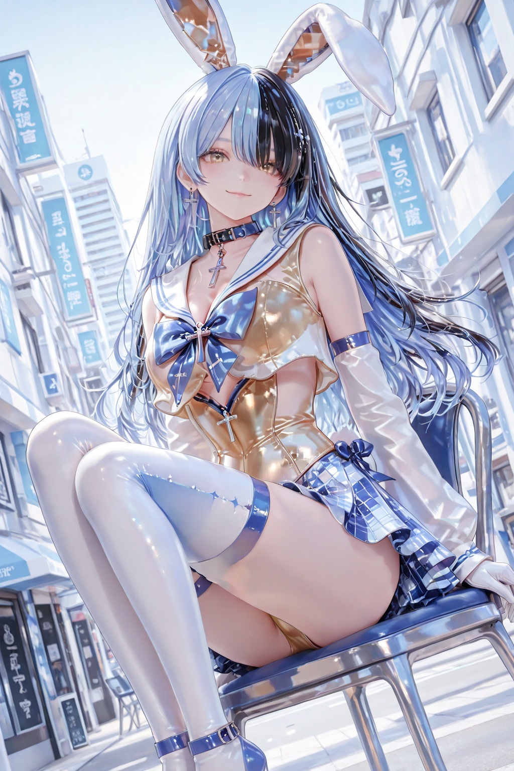 Yukino,  a young girl,  golden eyes on Tensor.Art