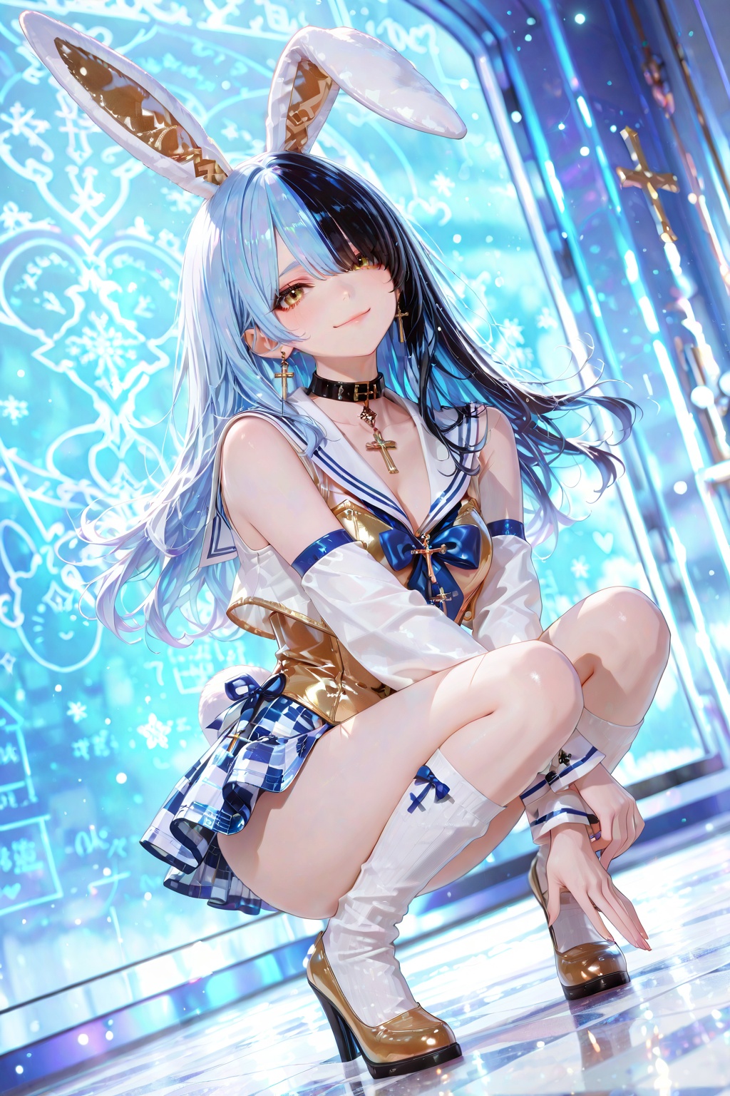 Yukino,  anime girl,  golden eyes on Tensor.Art