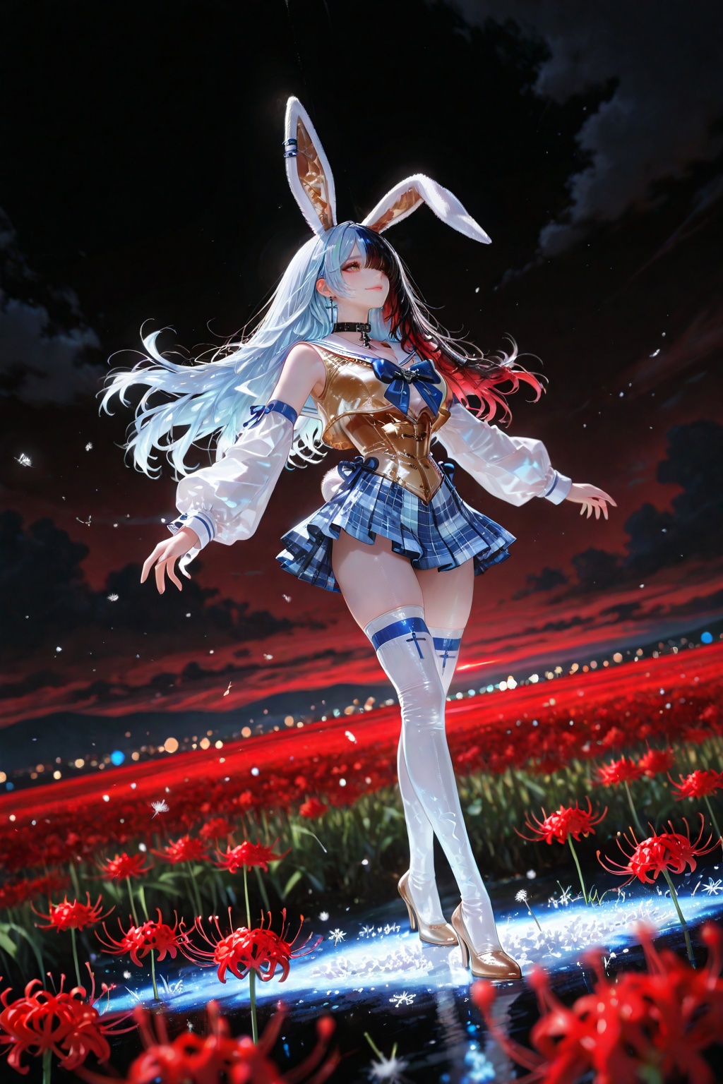 Yukino,  anime-style girl,  golden eyes on Tensor.Art