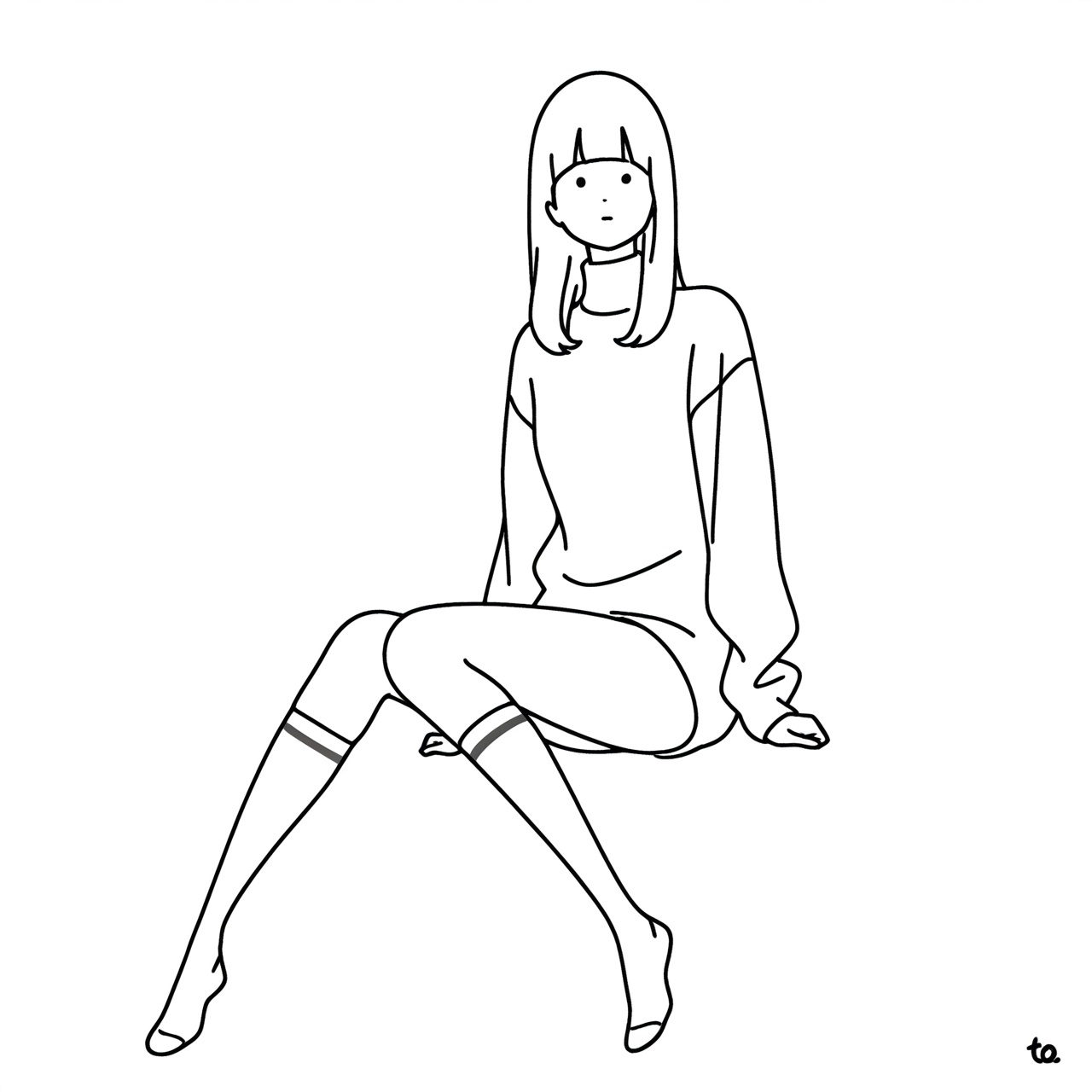 ut,  1girl,  greyscale on Tensor.Art