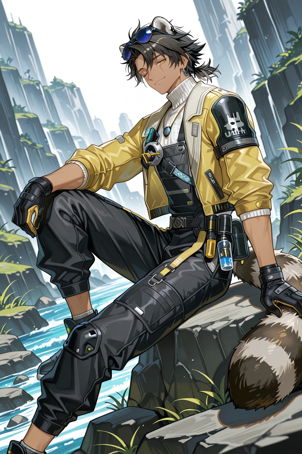 male focus,  1boy,  alesh \(arknights\) on Tensor.Art