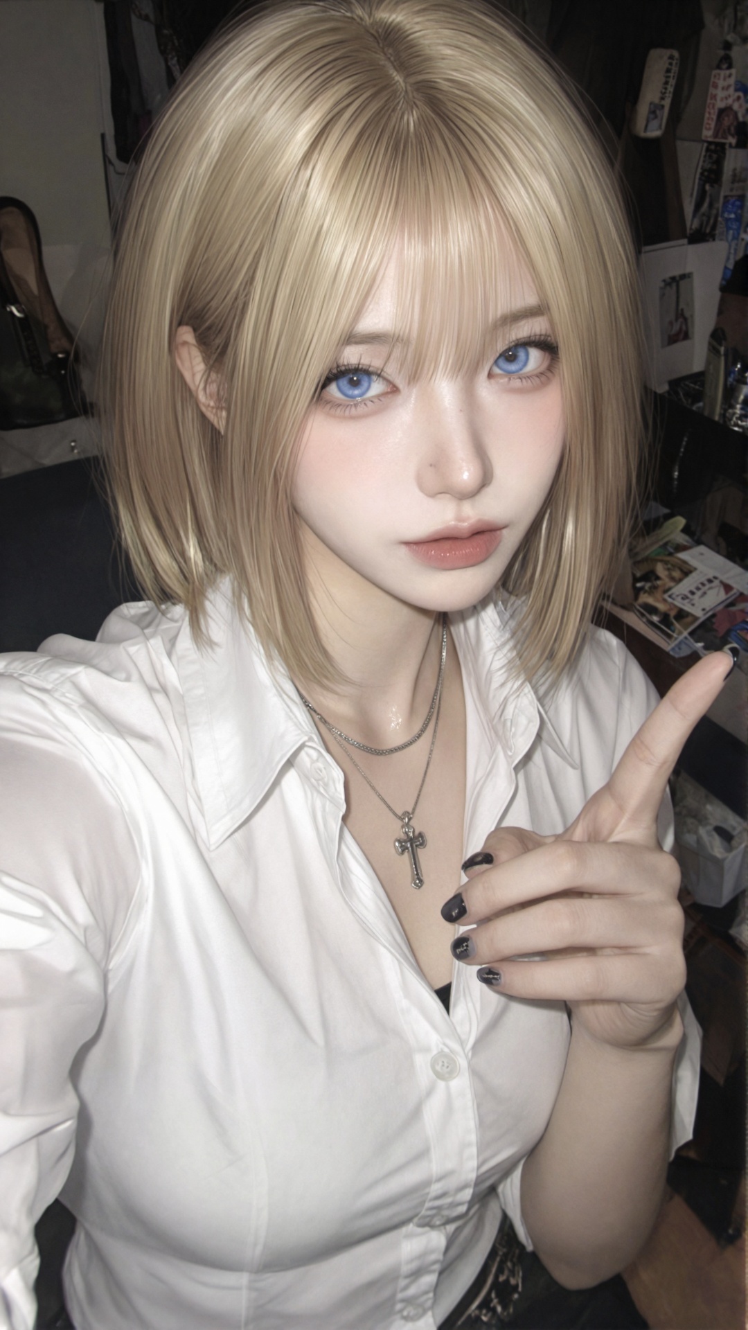 1girl,  solo,  short hair on Tensor.Art