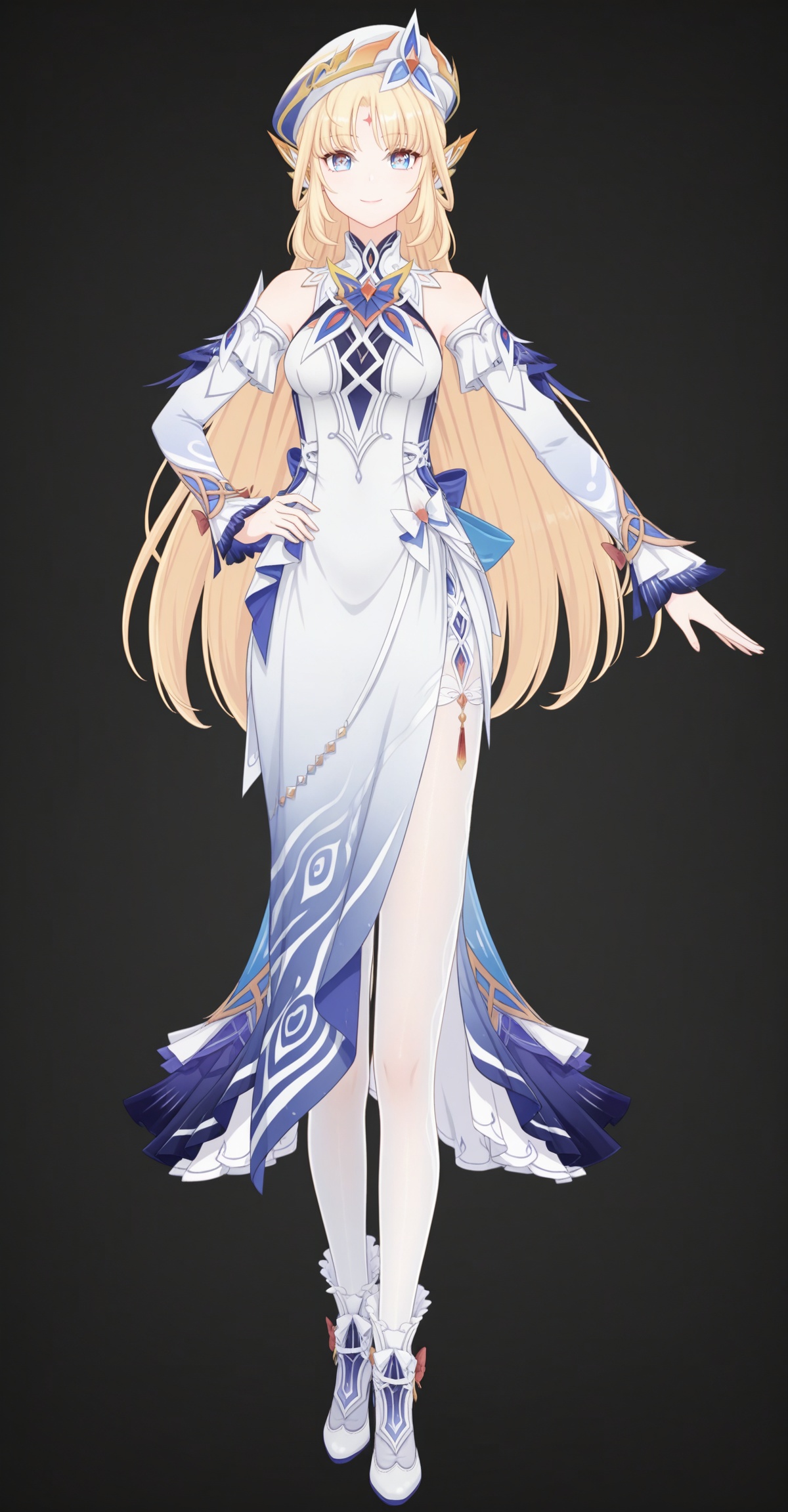 1girl,  solo,  blonde hair by DJ大江东去 on Tensor.Art