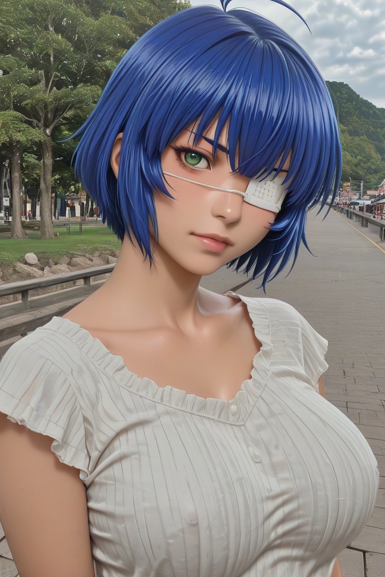 (((upper body shot,  looking at viewer))),  1girl on Tensor.Art