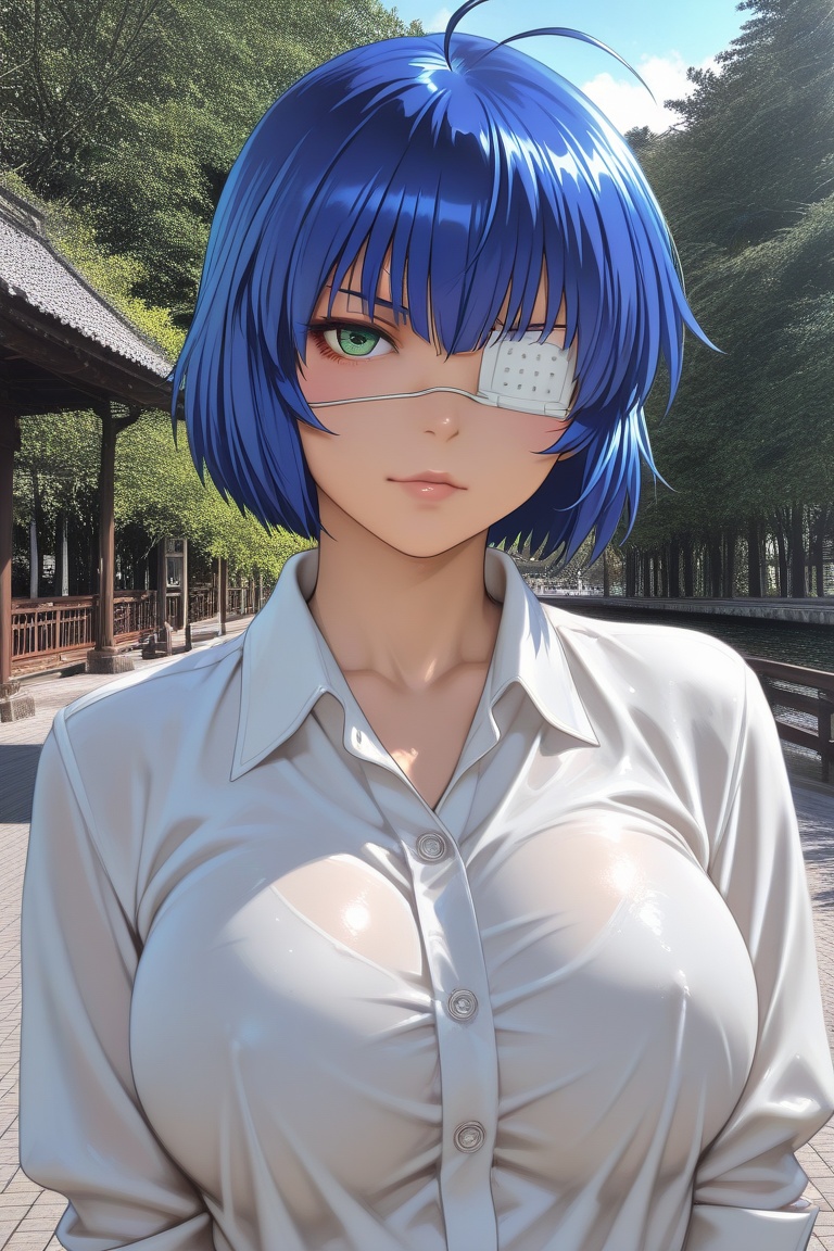 (((upper body shot,  looking at viewer))),  1girl on Tensor.Art