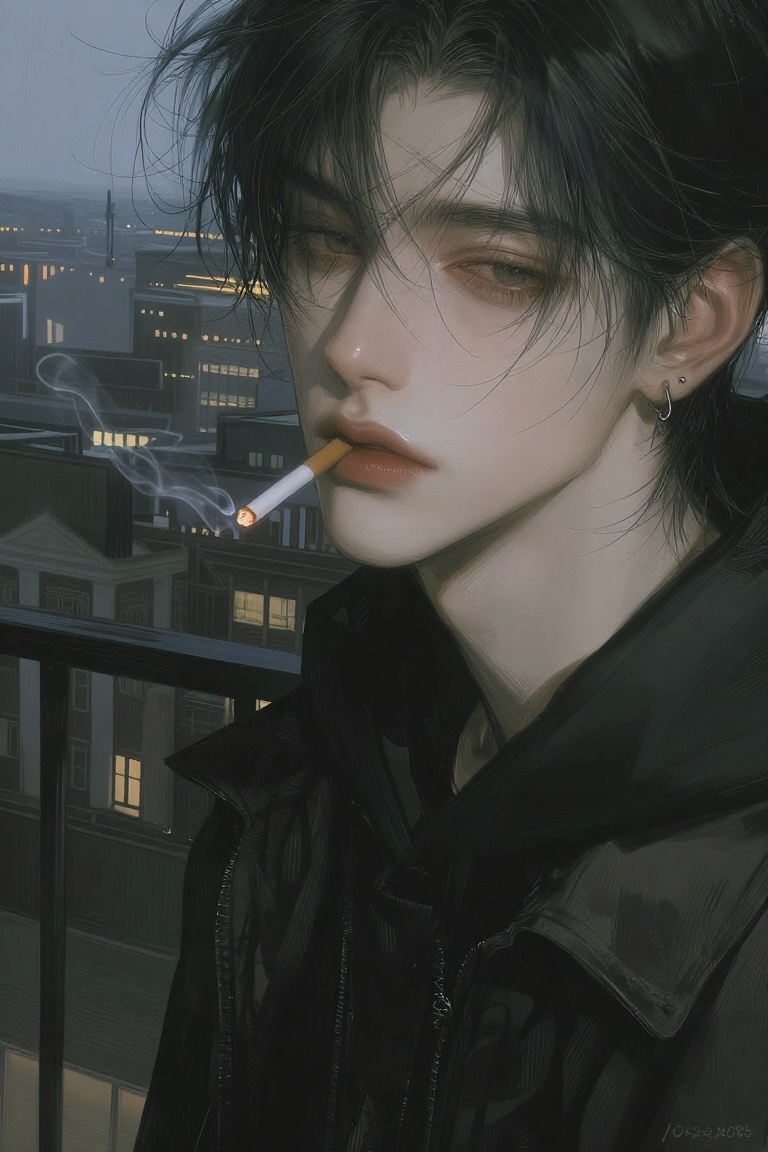 (Highly refined art style) 1male,  solo,  semi realistic young man on Tensor.Art