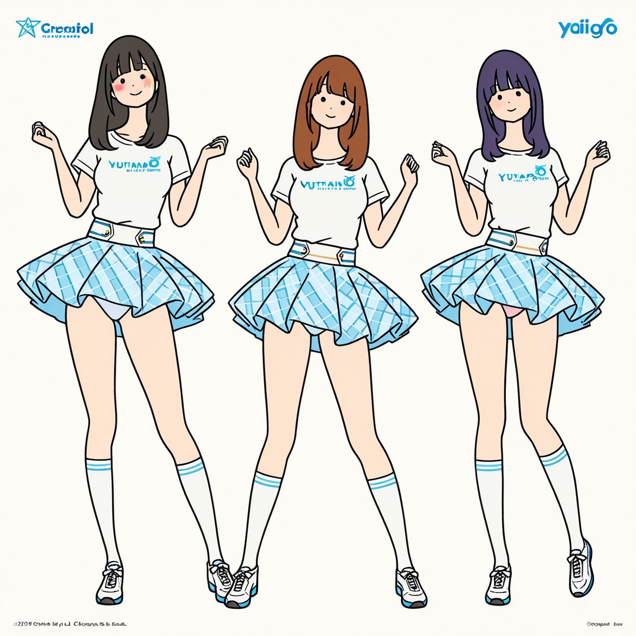 yutanpo,  3girls,  best quality on Tensor.Art
