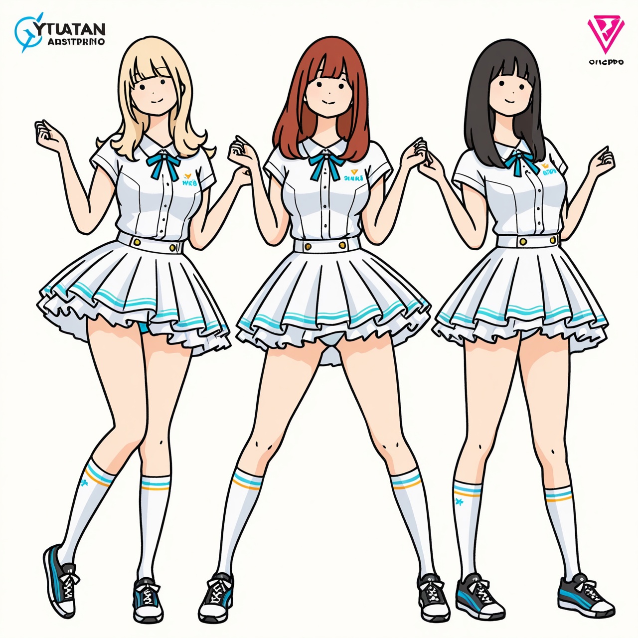 yutanpo,  3girls,  best quality on Tensor.Art