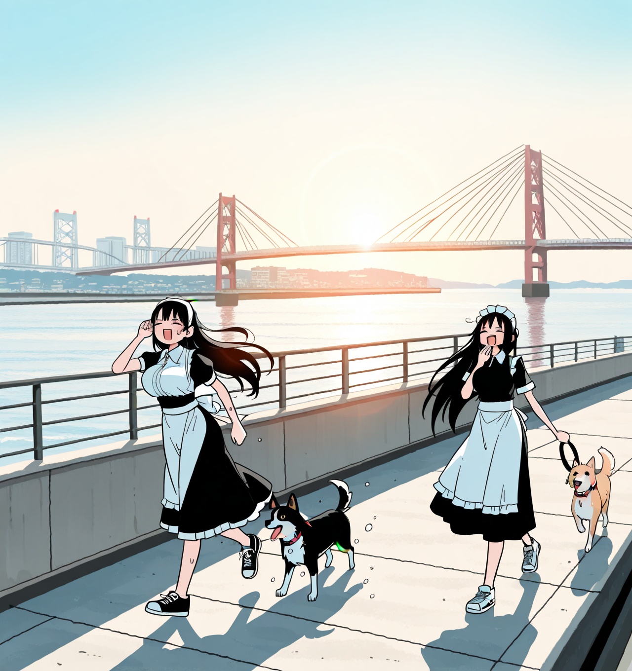 abtm,  2girls,  high school students on Tensor.Art