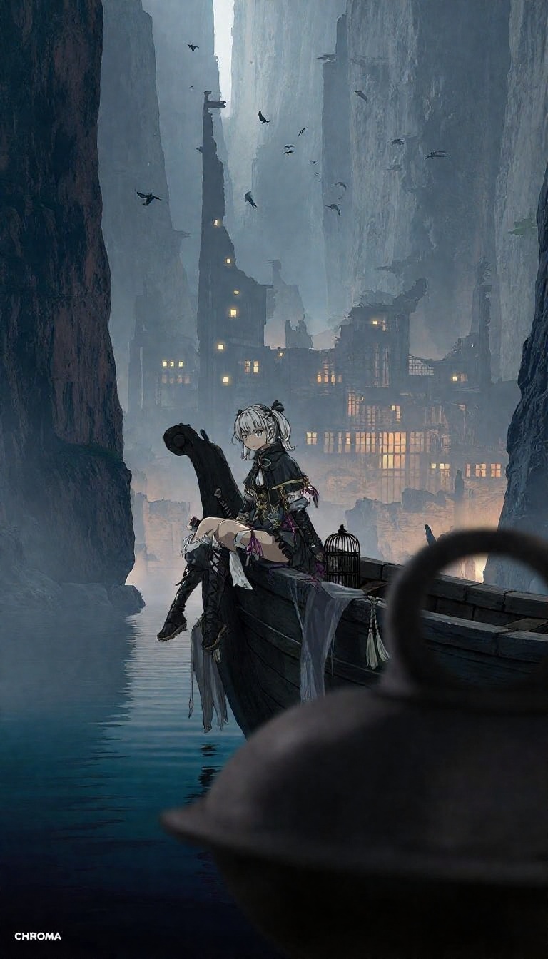 Scenery ,  copyright notice ,  watercraft on Tensor.Art