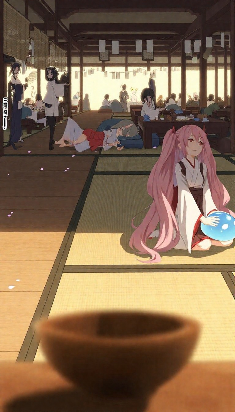 6+girls ,  multiple girls ,  the foreground features a large on Tensor.Art