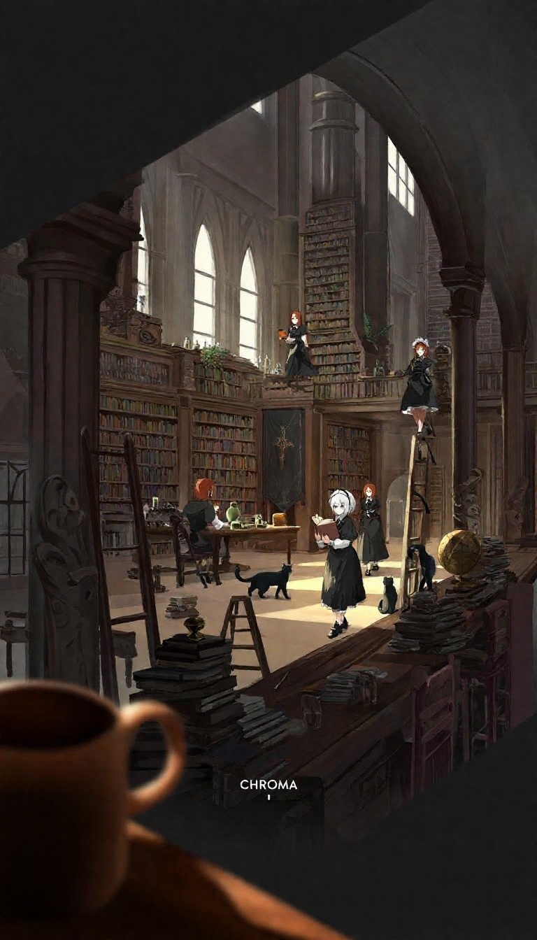 Window ,  maid ,  people on Tensor.Art