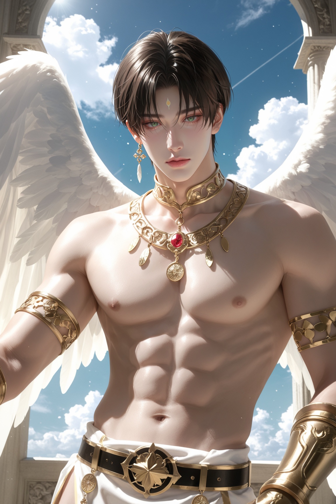 1boy,  solo,  sharp jawline on Tensor.Art