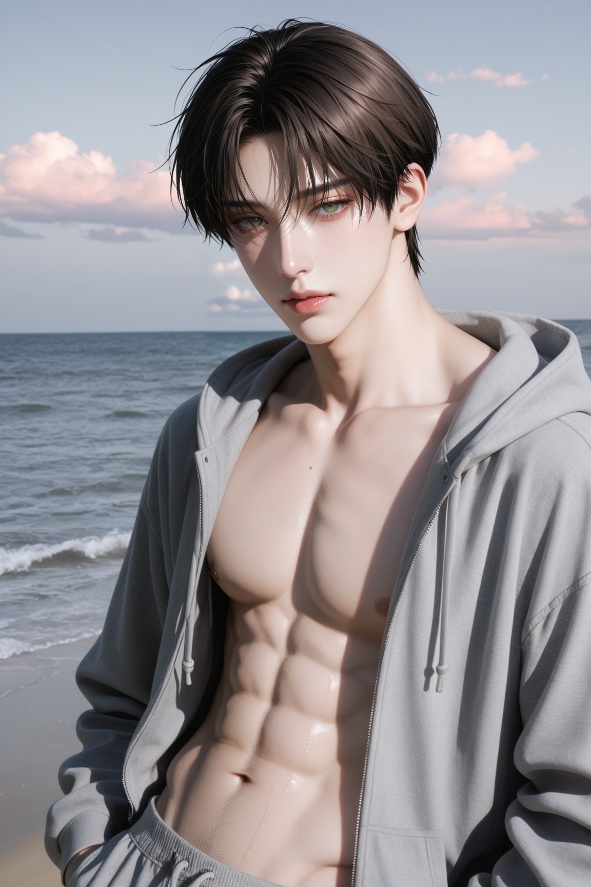1boy,  solo,  sharp jawline on Tensor.Art
