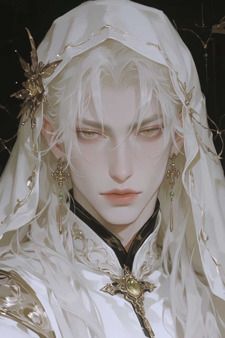 solo,  blonde hair,  1boy on Tensor.Art
