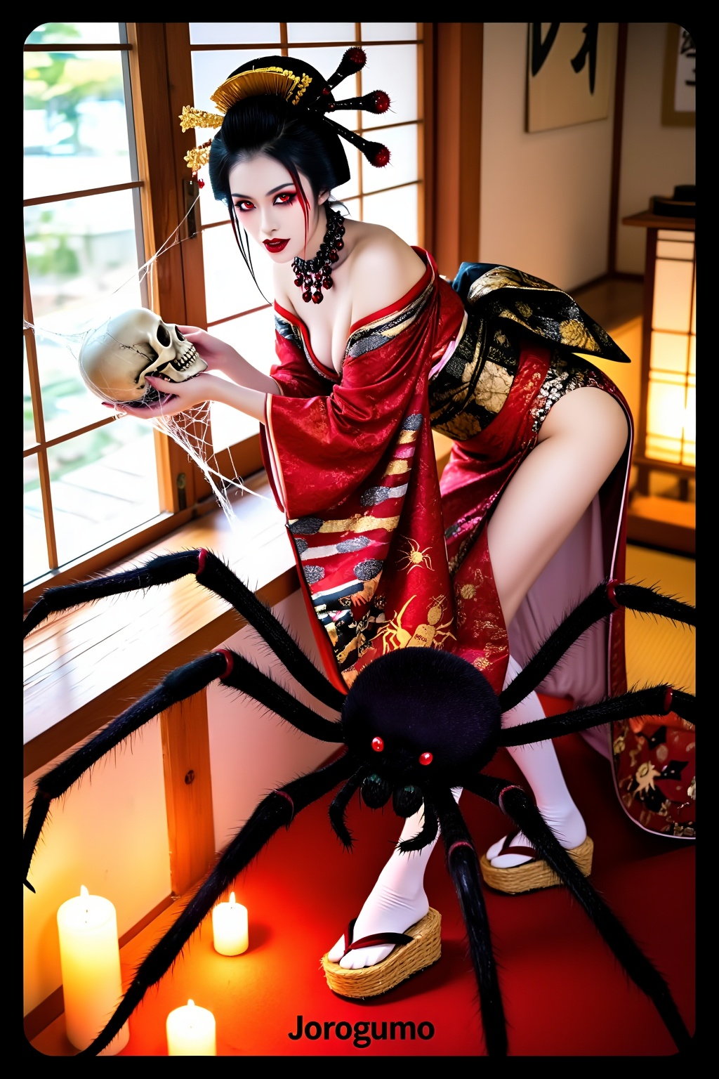 Top quality. Inspiration: The spider demon Jorogumo from Japanese mythology. Jorogumo is a legendary Japanese yokai (super...