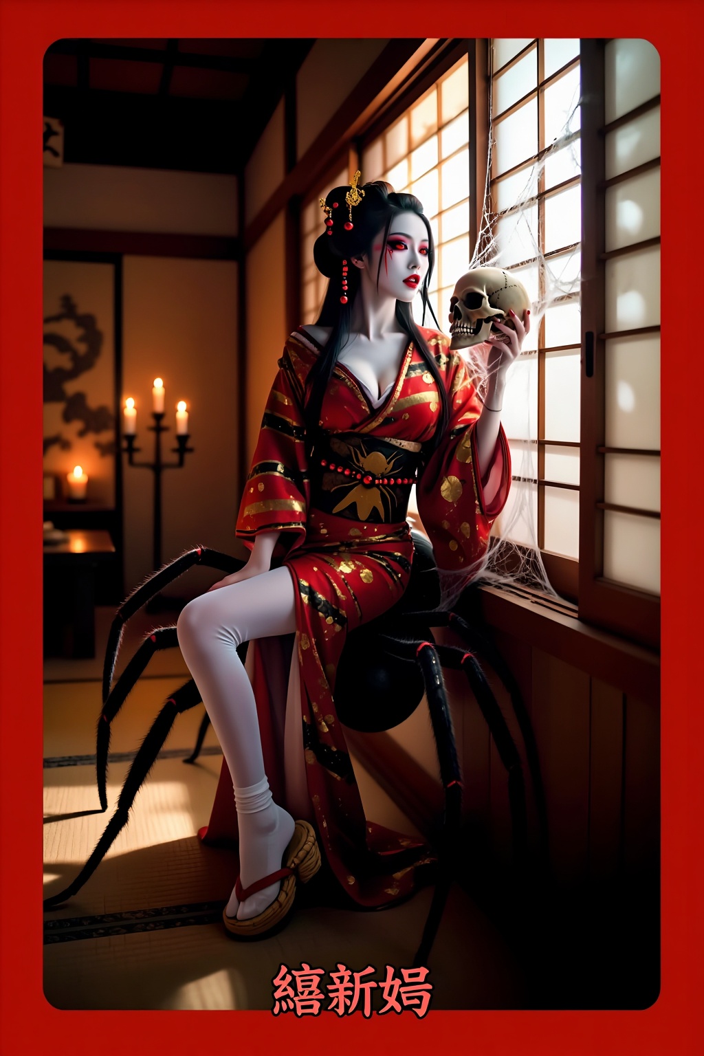 Top quality. Inspiration: The spider demon Jorogumo from Japanese mythology. Jorogumo is a legendary Japanese yokai (super...
