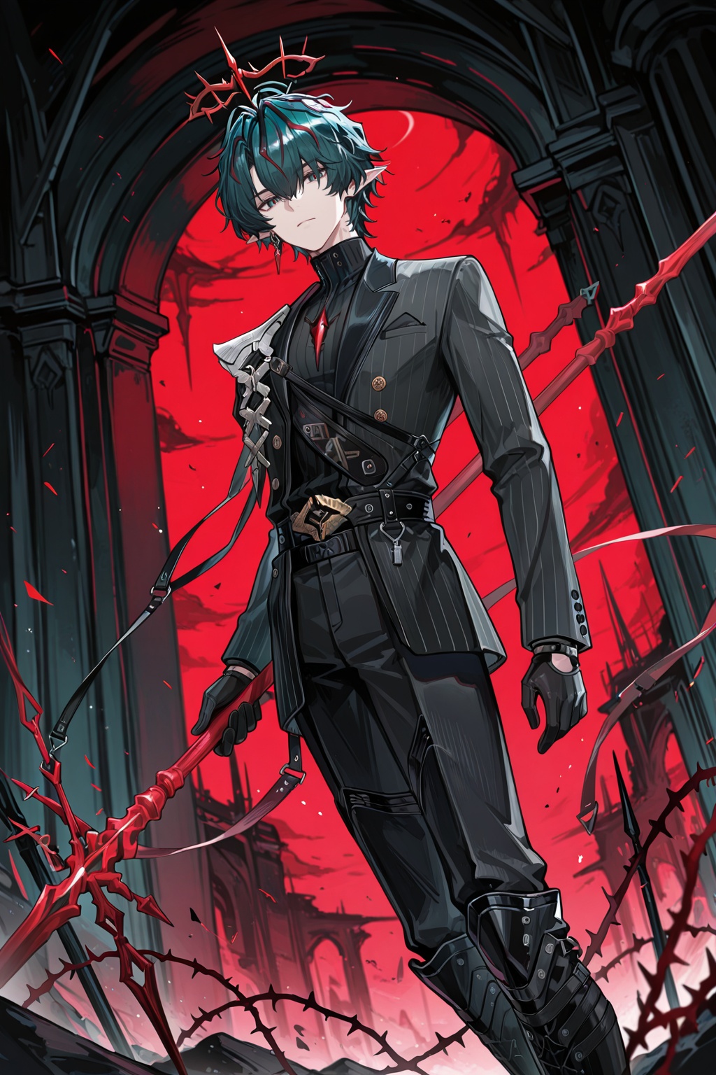 male focus,  1boy,  camille (arknights) on Tensor.Art