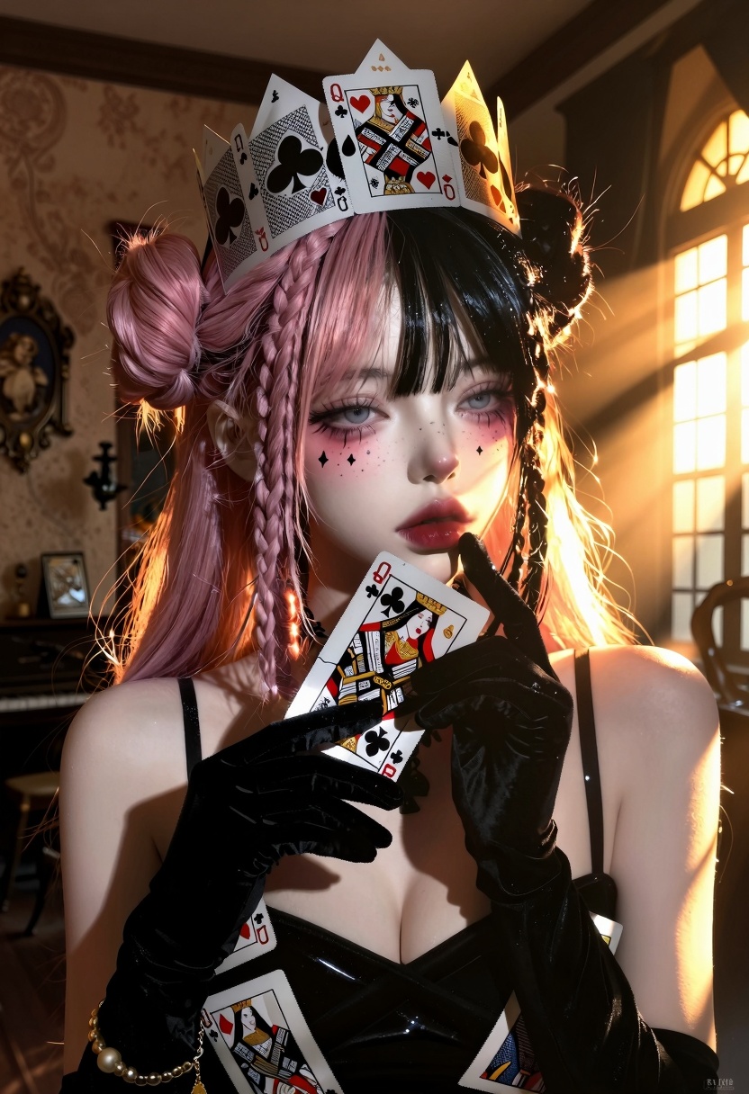 solo,  ((random pose)). 1girl,  pale skin on Tensor.Art