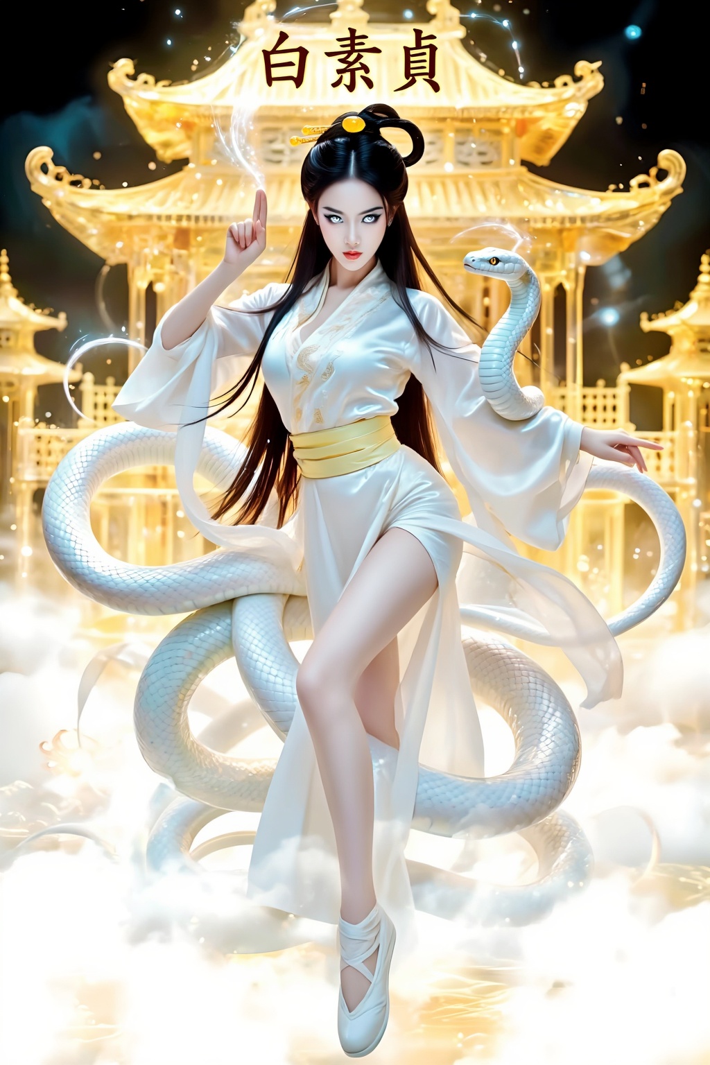Top quality. Inspiration: Bai Suzhen from Chinese mythology. Visuals: A beautiful and elegant young woman is surrounded by...