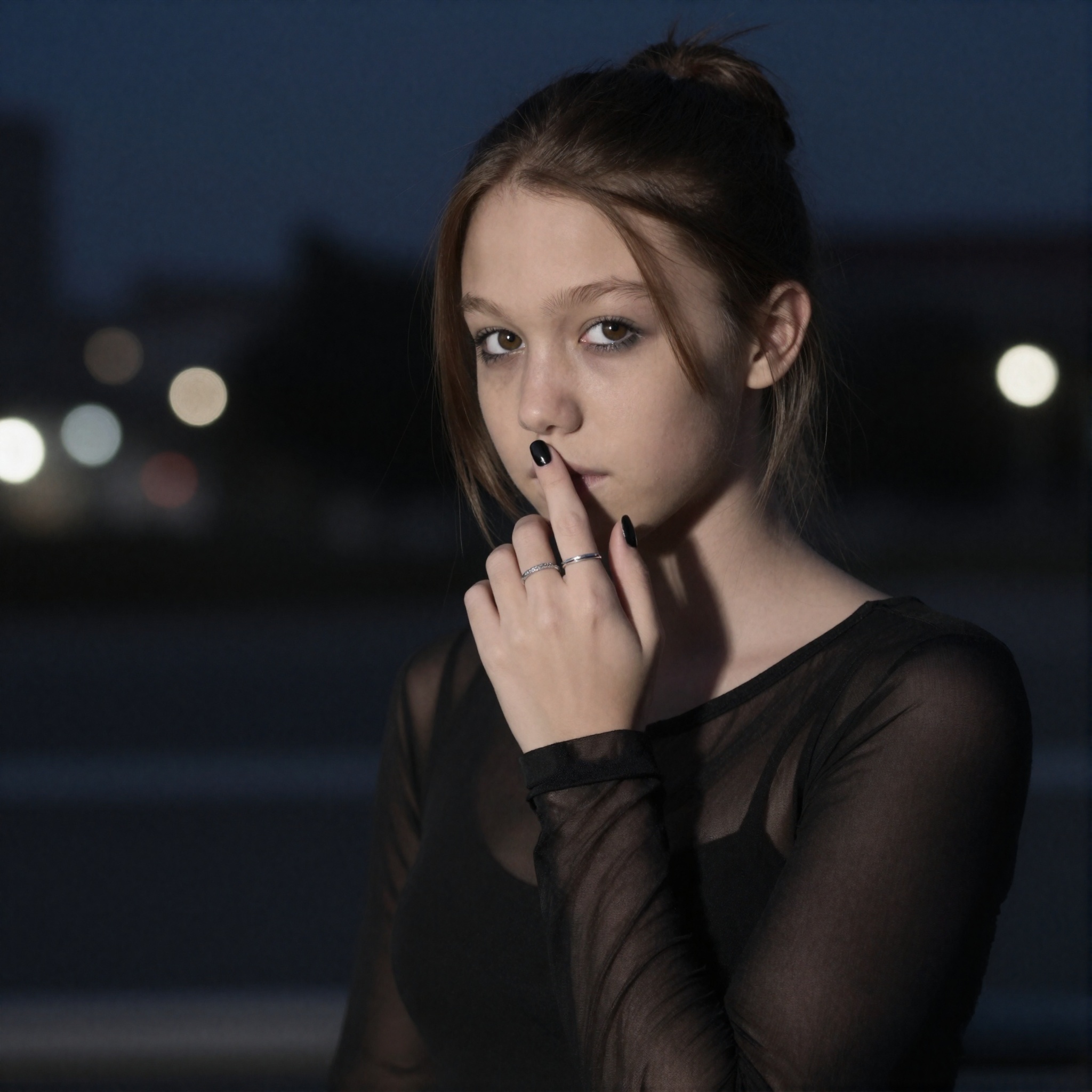 digital photography,  shallow depth of field,  artificial strobe lighting creating specular highlights on Tensor.Art