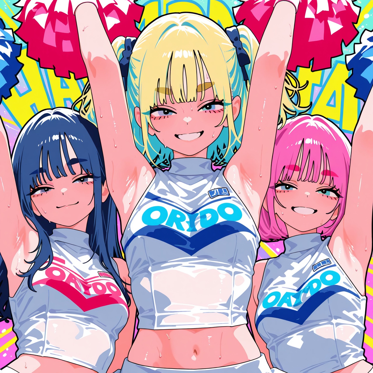 minchi,  3girls,  detailed on Tensor.Art