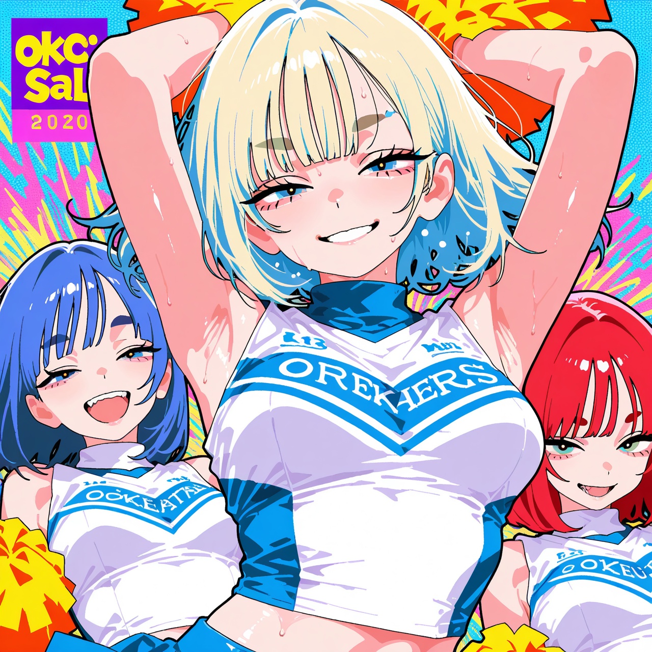 minchi,  3girls,  simple drawing on Tensor.Art
