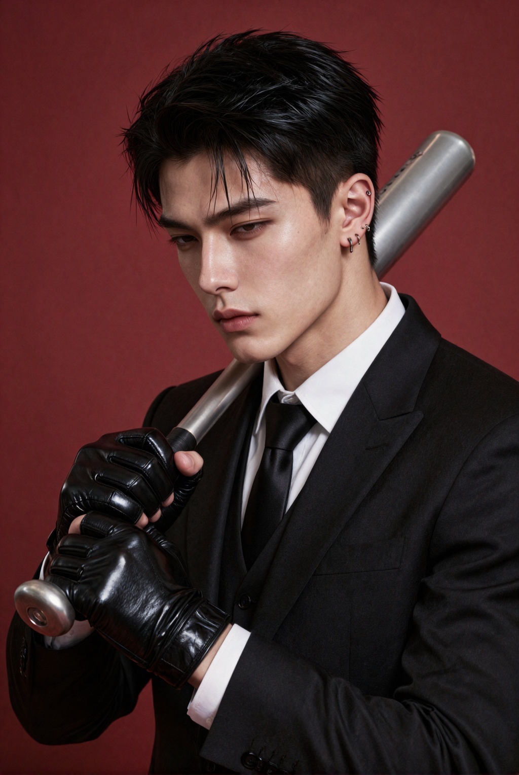 One male,  single,  sharp features on Tensor.Art