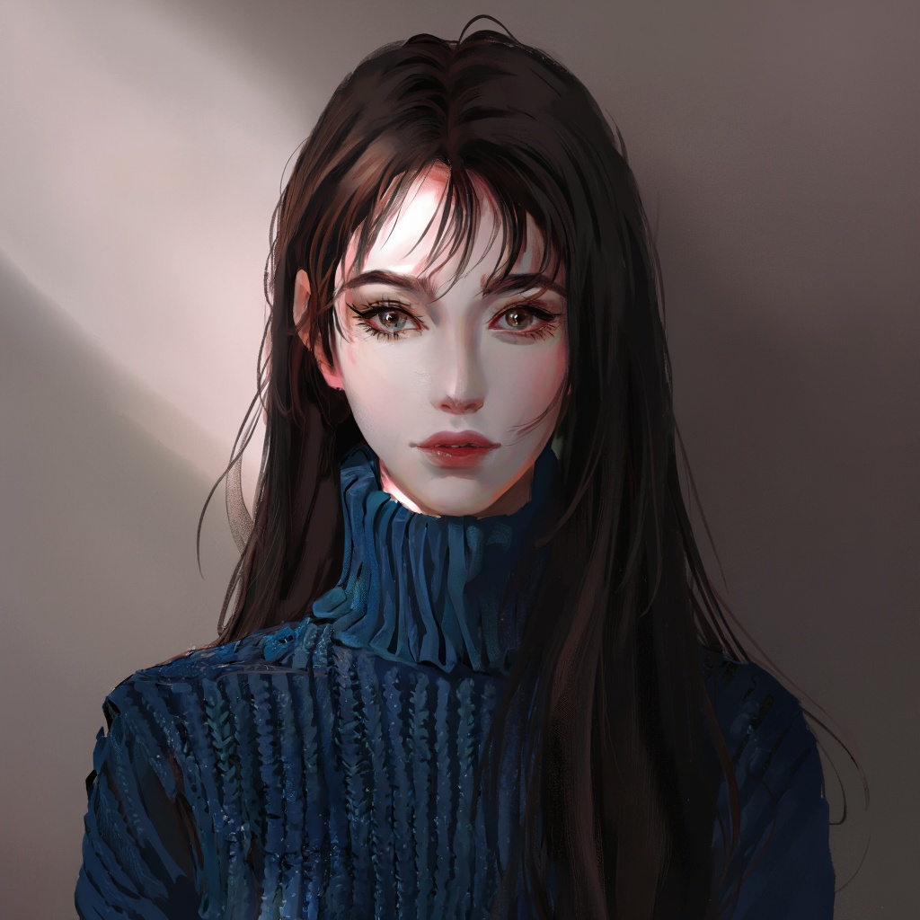 digipaint,  portrait of woman on Tensor.Art